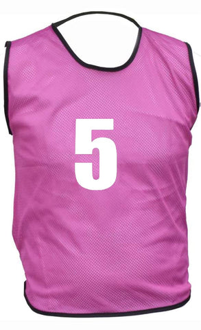 10 MESH BIBS FOOTBALL TRAINING SPORTS BIBS NUMBERED (2-11 OR number of your choice) Front/Back OR Front & Back (Purple (Front & Back), Junior (U 14's))
