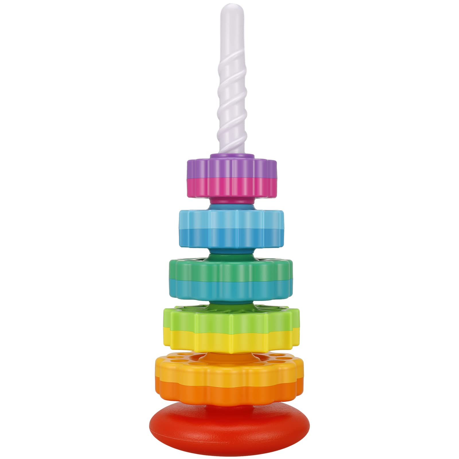 Spinning stacking toy top