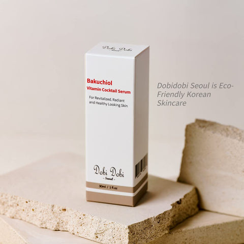 Dobi Dobi Seoul Bakuchiol Vitamin Cocktail Serum Essence Hydrating Serum for Face Korean skin care cosmetics, 1fl.oz 30ml