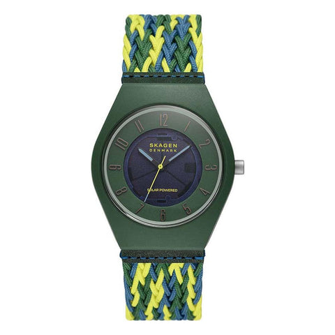 Skagen Men Analogue Quartz Watch with Fabric Strap SKW6881
