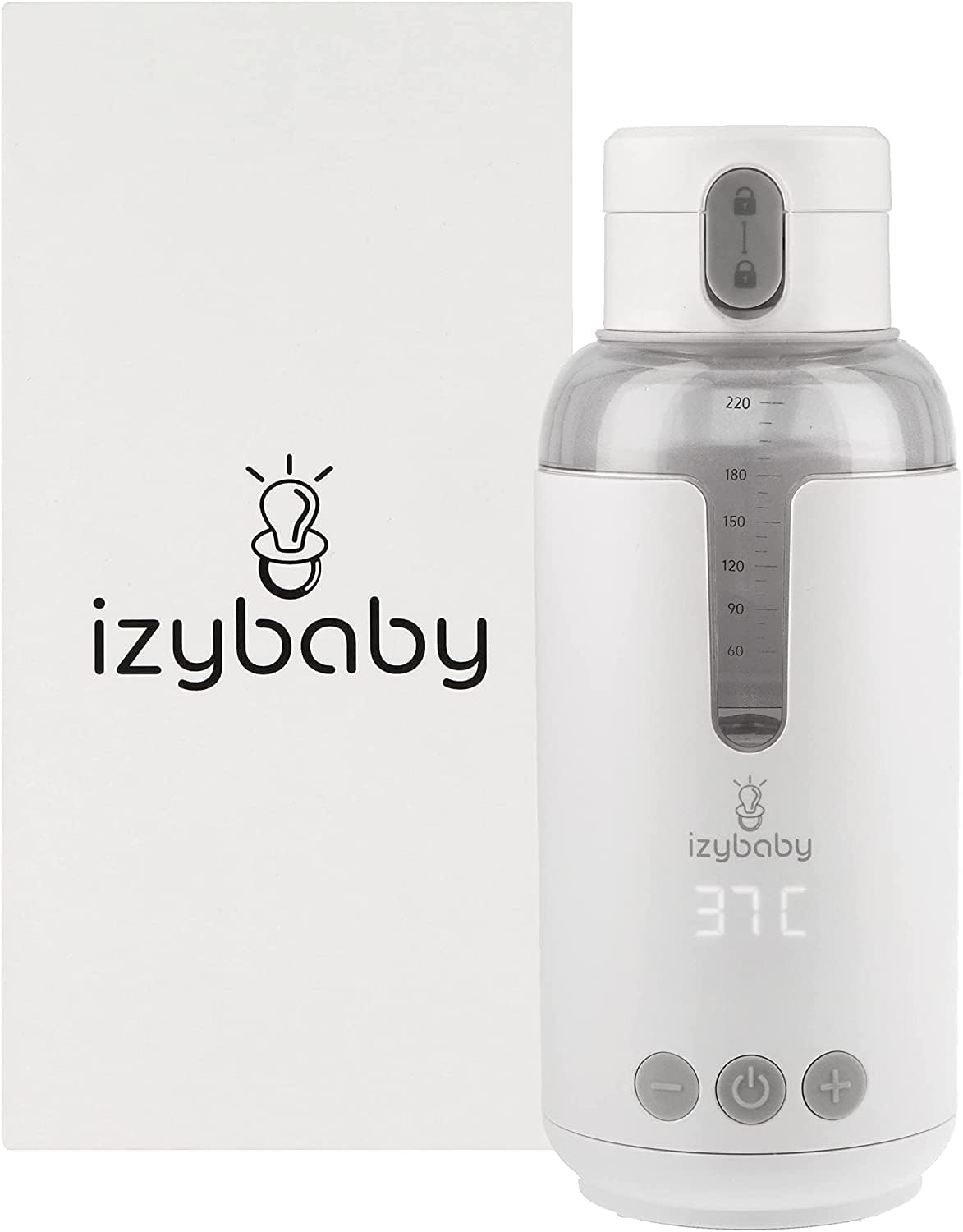 izybaby Nomad, Portable / Car Bottle Warmer, Adjustable Temperature, USB Charging, Maternal Milk Warmer