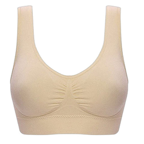 Sports Bra Yoga Fitness Single-Layer Vest No Trace Gathering Comfortable Underwear Bra (Various Styles) - White - XXXL