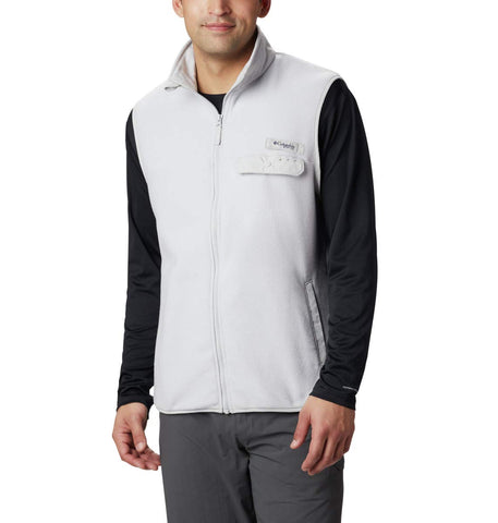 Columbia Men's Harborside II Fleece Vest, Cool Grey Heather, XX-Large