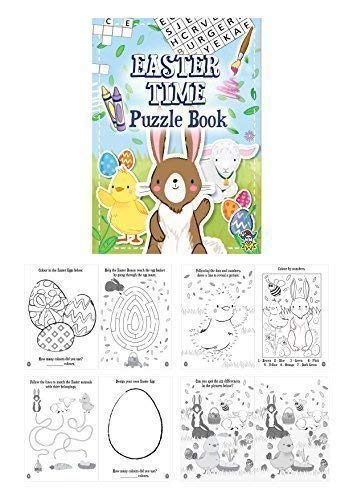 10 Mini Easter Puzzle Activity Books A6 - Girl or Boys Party Bag Fillers