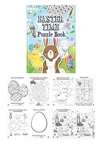 10 Mini Easter Puzzle Activity Books A6 - Girl or Boys Party Bag Fillers