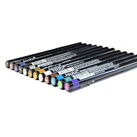12 Colors Retractable Waterproof Eyeliner Set, Roll It Up Auto Eye Liner Pencil, Deep and Rich in Color, Long Lasting Fade Resistant