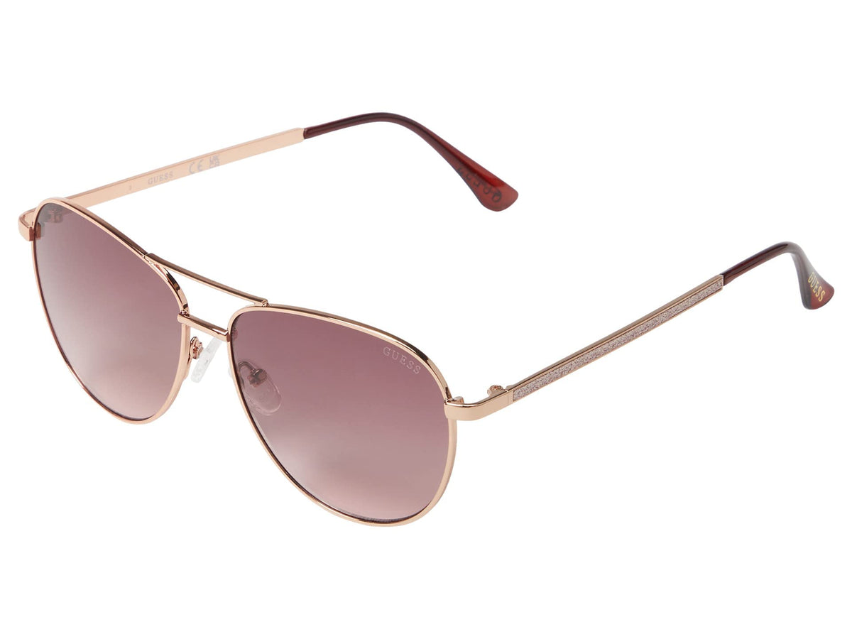 GUESS 58 mm GF6157 Shiny Rose Gold/Gradient Bordeaux One Size