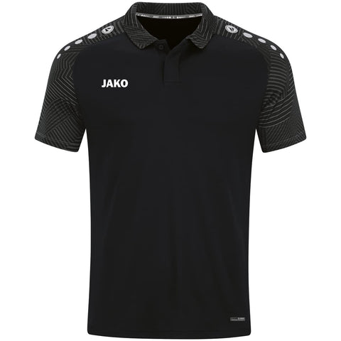 JAKO Men's Polo Shirt Performance, Black/Soft Yellow, M