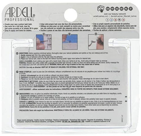 Ardell Double Up Individual Eyelashes Knot Free Naturals Medium Black (12 Pack)