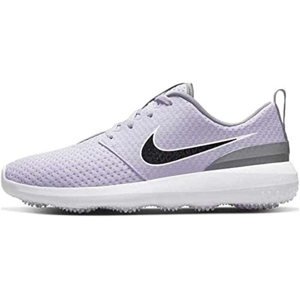 NIKE Women's Sneaker, Violet Frost Black White Particle Grey, 6.5