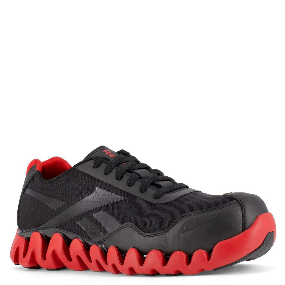 Reebok Work Men's Zig Pulse RB3016 Work Black and Red Composite Toe