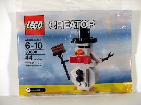 LEGO Creator Snowman Mini Figure Bagged Set, 44 Pieces, 30008