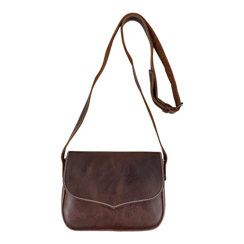 Hide & Drink, Shoulder Bag Handmade from Full Grain Leather, Sheepskin,Womenâ€™s Fashion Accessory, Crossbody Purse for Storing Personal Items,Comfortable, Bourbon Brown, One Size
