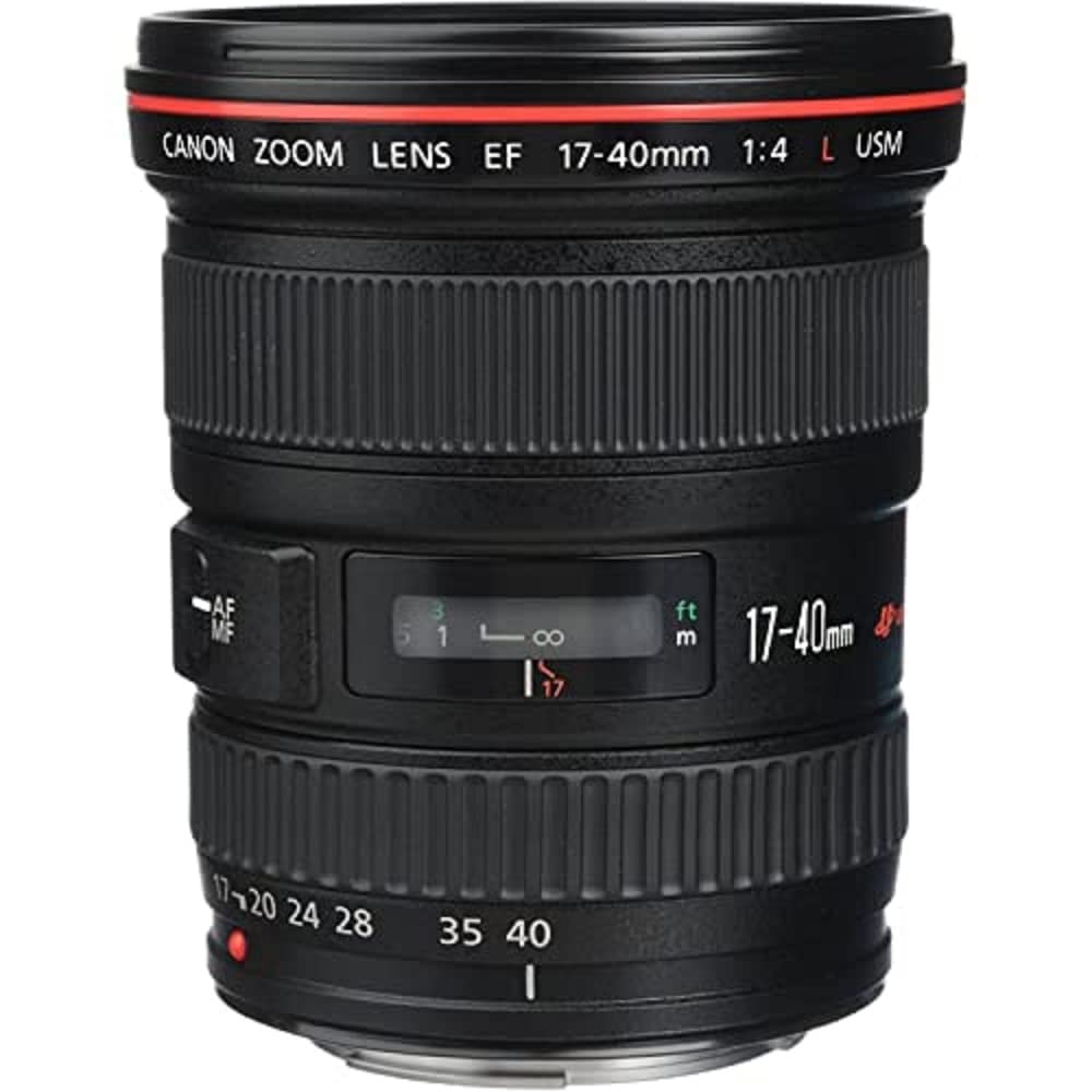Canon EF 17-40 mm f/4.0 L USM Ultra-Wide Angle Canon EF Zoom Lens - Black