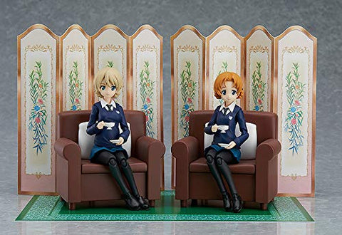 Max Factory Girls Und Panzer Das Finale: Darjeeling & Orange Pekoe Figma Action Figure Set