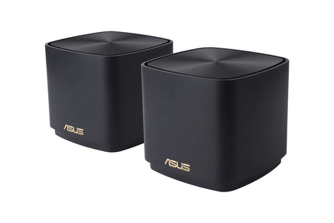 ZenWifi XD4 plus 2 pk black AX1800 Whole-Home Dual-band Mesh WiFi 6 System 2 pack Life-time free network security, parental controls, MU-MIMO support, Traditional QoS