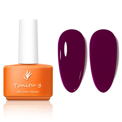 TONITU G Ã‚Â· Semi permanent Gel Nail Polish 27 Colors-7ML Soak Off UV LED Nails All Seasons Manicure Salon DIY at Home Nails Art Design (SC248)