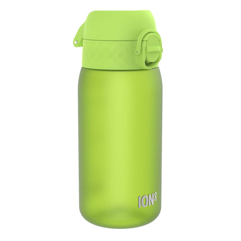 Ion8 Small Water Bottle, 350 ml/12 oz, Leak Proof, Easy to Open, Secure Lock, Dishwasher Safe, BPA Free, Carry Handle, Hygienic Flip Cover, Easy Clean, Odor Free, Carbon Neutral, Green