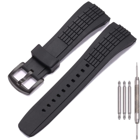 MCXGL 26mm Rubber Watch Strap Compatible with SEIKO VELATURA/SRH series SPC007 Men' Sports Waterproof Silicone Watch Band Wristband Bracelet