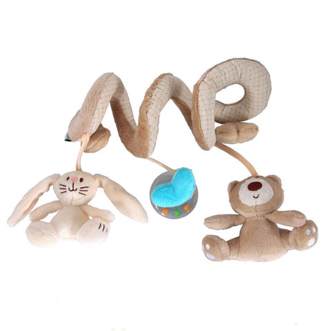 Zerodis Baby Spiral Activity Stroller Pram Crib Toy with Ring Bell Wrap Around 0-12 Month Cute Newborn Kids Gifts Toy