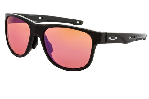 Oakley Men's 0OO9369 Crossrange R Asian Fit Square Sunglasses, Carbon/Prizm Trail, 57 mm