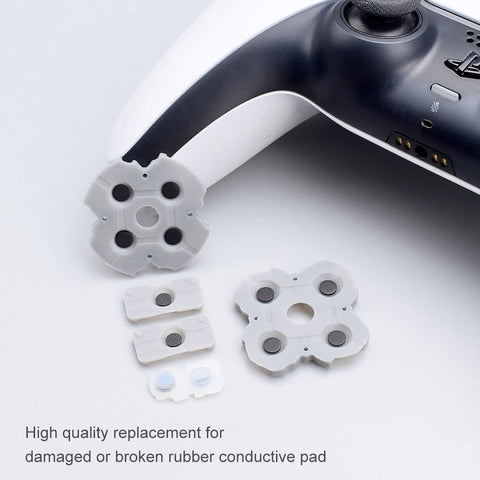 Replacement for PS5 BDM-010 Controller Conductive Rubber Silicone Pads Buttons Kit