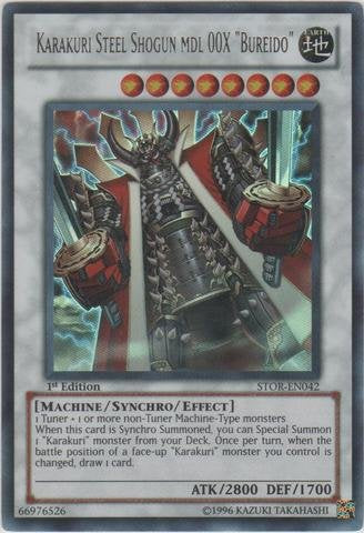 Yu-Gi-Oh! - Karakuri Steel Shogun mdl 00X Bureido (STOR-EN042) - Storm of Ragnarok - Unlimited Edition - Ultra Rare