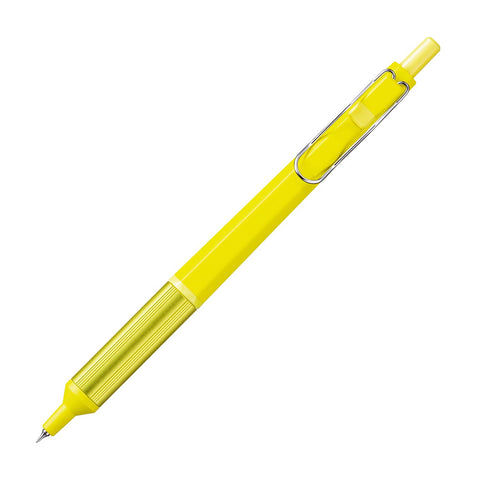 ???? Mitsubishi Pencil SXN100328.EY Permanent Ballpoint Pen, Jet Stream Edge, 0.28 Limited Edition Energy Yellow, Extra Fine Point But Easy to Write