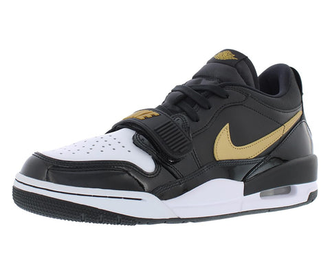 Jordan Men's Legacy 312 Low Black/Metallic Gold-White (CD7069 071) - 12