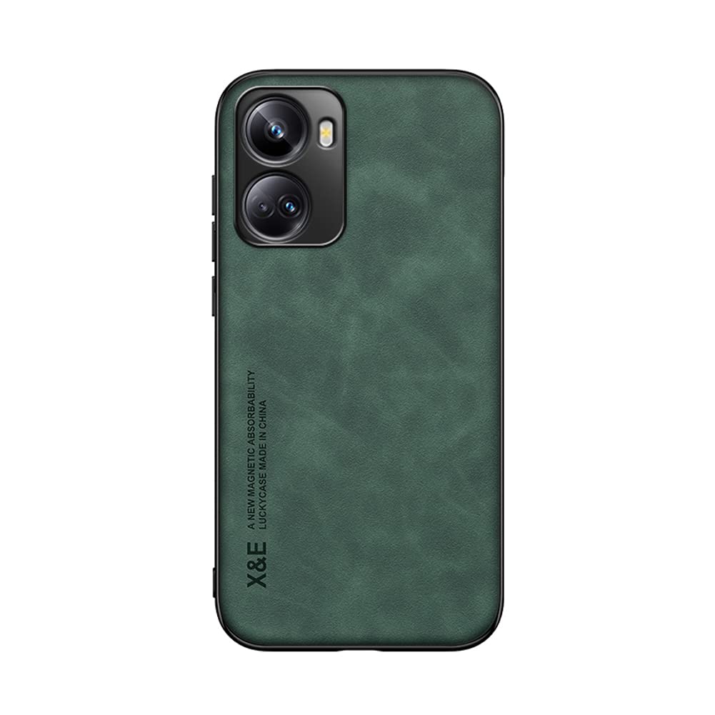 Kepuch Silklike Case for Huawei Nova 10 SE - Cover Bumper Built-in Metal Plate for Huawei Nova 10 SE - Green