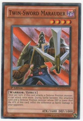 Yu-Gi-Oh! - Twin-Sword Marauder (5DS3-EN016) - Starter Deck: Duelist Toolbox - 1st Edition - Common