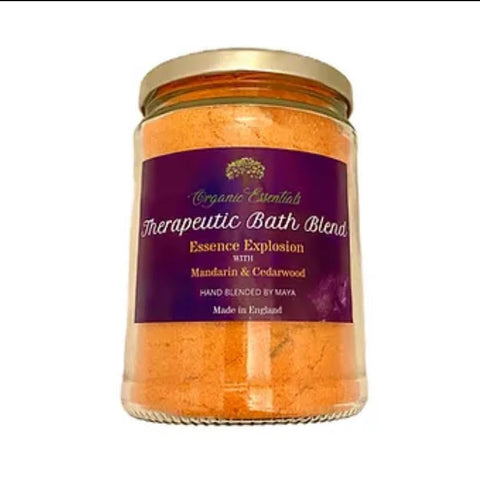 Aromatherapy Vegan Bath Salts, Infused with Mandarin & Sweet Orange Essential Oils, Coconut Oils and Cocoa Butters, Natural & Therapeutic, Great For Deep Rest