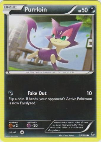 Pokemon - Purrloin (56/119) - XY Phantom Forces