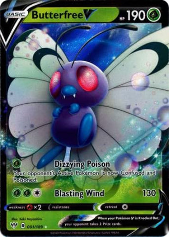 Butterfree V - 1/189 - Ultra Rare Sword & Shield: Darkness Ablaze Singles