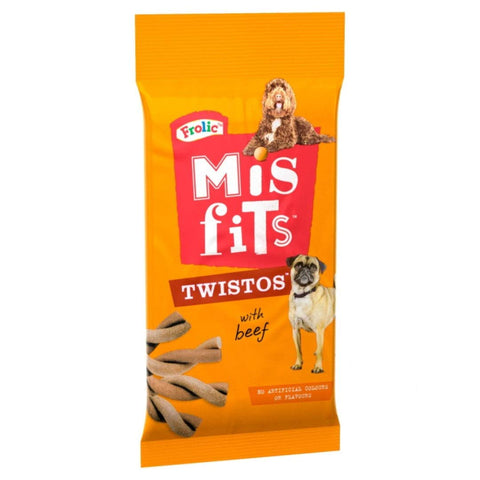 Pet Things Misfits Twistos Beef 105g (Pack of 18)