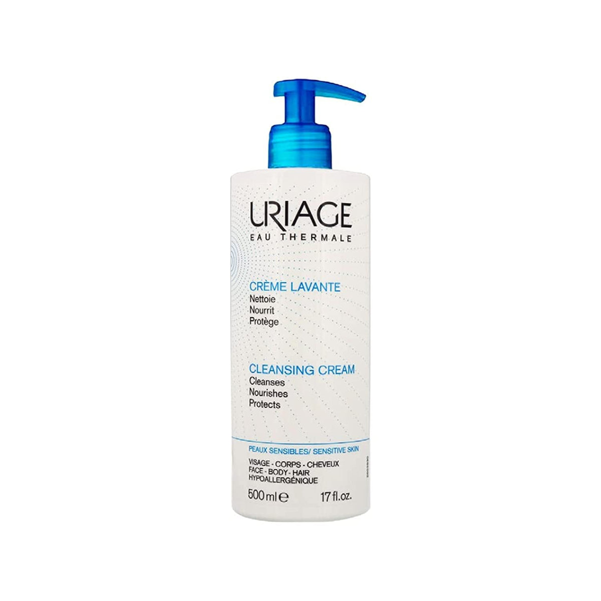 Uriage Cleansing Cream for Sensitive Skin, 500 ml (Pack of 1)