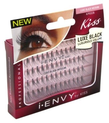 KISS iENVY Individual Lashes Luxe Black Flare Knotted Lashes 70PCS Medium Individual Lashes (3 PACK)