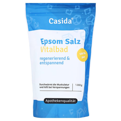 Epsom Salt Vital Bath - Magnesium for body and foot bath - Original Epsom Salt - Pharmacy Quality - 1000g