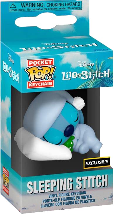 Funko Disney Lilo & Stitch Pocket Pop! Sleeping Stitch Vinyl Figure Key Chain Exclusive