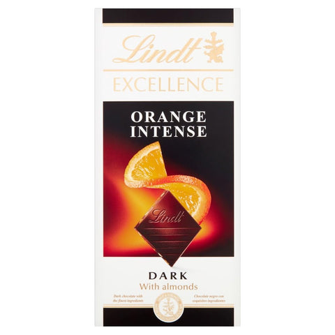 Lindt Excellence Dark Orange Chocolate Bar Each, 100 g (Pack of 1)