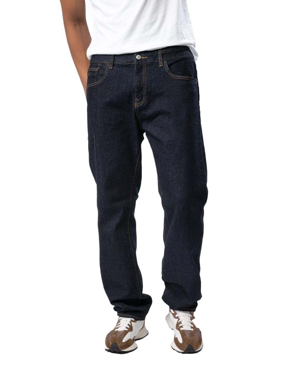 Armani Exchange Men's J16 Straight Fit Comfort Cotton Pants Jeans, Indigo Denim/Indigo, W34