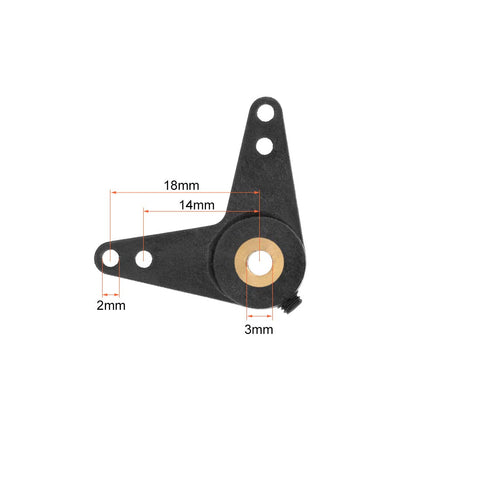 uxcell RC Boat Rudder with L Shape Servo Arm,Rudder Pad Thickness 4.4mm 1 Set