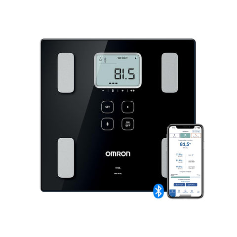 OMRON VIVA Bluetooth Smart Scale and Body Composition Monitor with Body Fat, Body Weight, Visceral Fat, Skeletal Muscle, Resting Metabolism and BMI