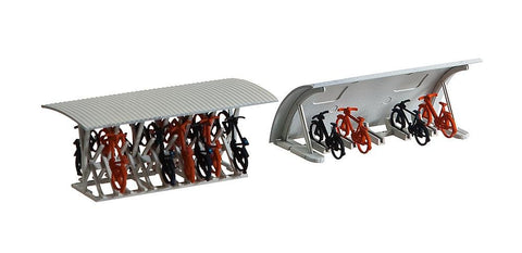 Faller 180584 Bicycle Stand & 16 Bikes Scenery and Accessories