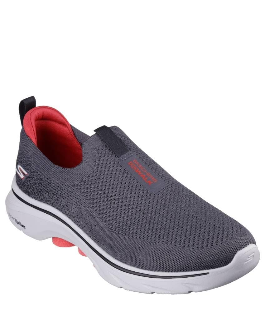 Skechers Men's Go Walk 7 Sneaker, Charcoal/Black, 10