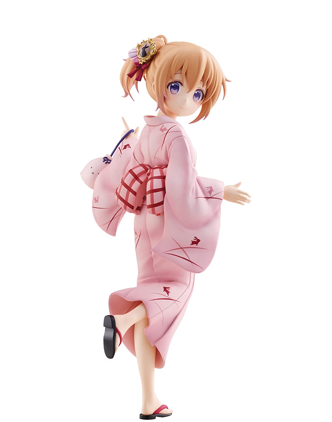Plum is The Order a Rabbit Bloom: Cocoa (Summer Fest Version) 1:7 Scale PVC Figure, Multicolor, 9 inches