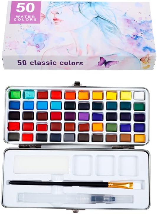 Infinity Kid's Watercolor Paint Set with Brush (50)