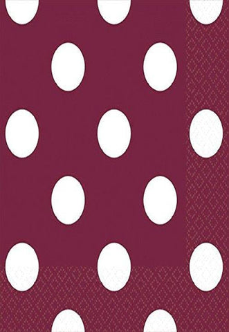 Berry Dots Beverage Napkins | 16 Ct. | 5" x 5"