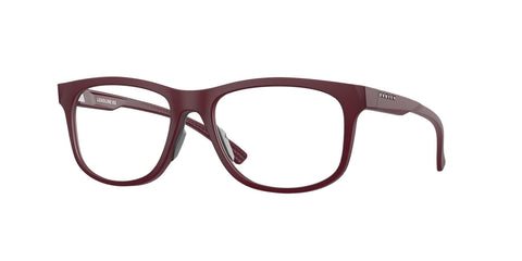 Oakley Women's Ox8175 Leadline Rx Round Prescription Eyewear Frames, Satin Brick Red/Demo Lens, 54 mm