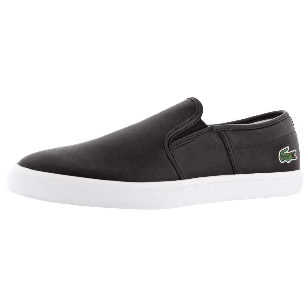 Lacoste Men's Tatalya Leather Slip on, White, 9.5